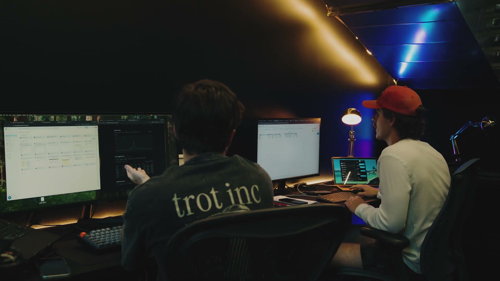 BRICKS editors working on a storyline