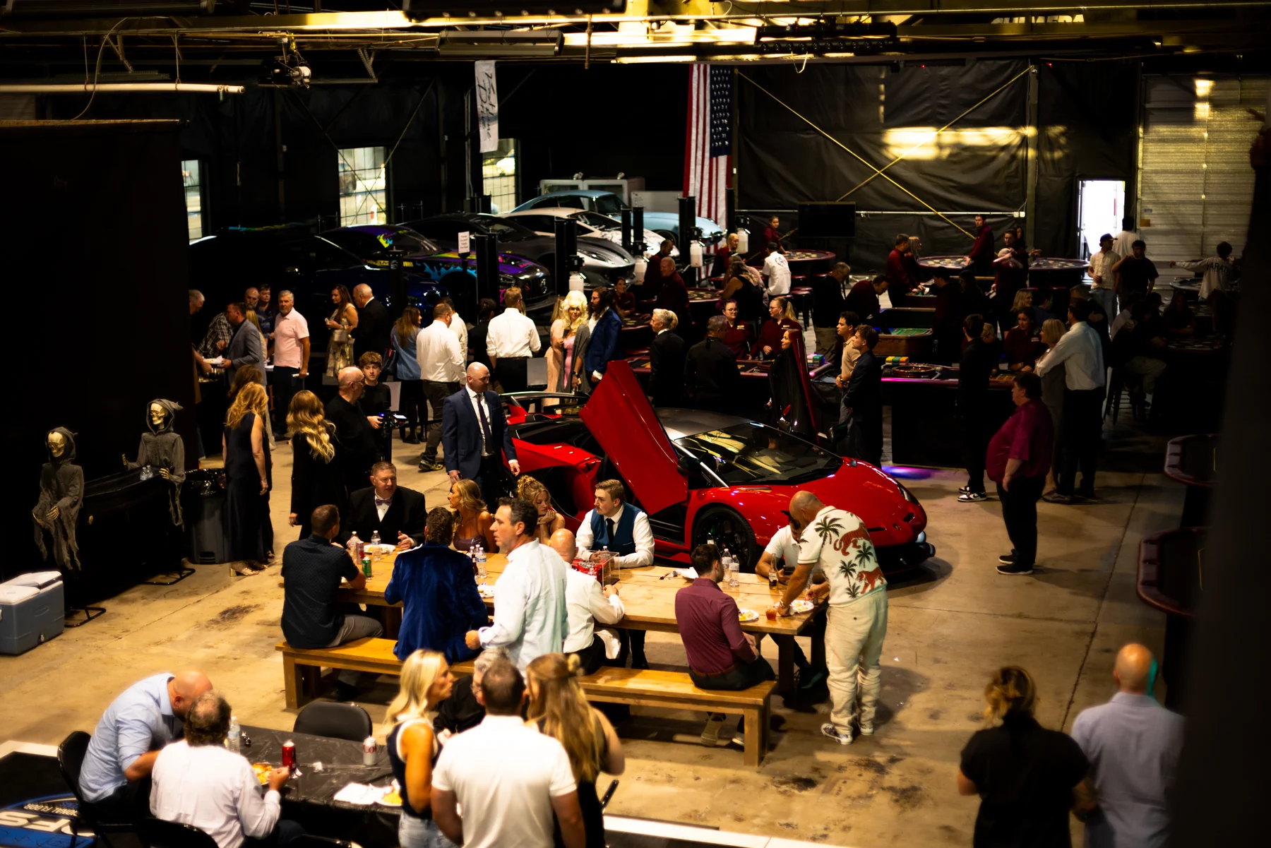 Cars, casino tables and a full house at BRICKS